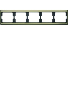 Arsys Ramka 5-krotna pozioma, jasny brąz, metal 13940001 Berker Hager 2