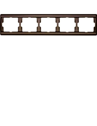 Arsys Ramka 5-krotna pozioma, brązowy  13930001 Berker Hager