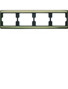 Arsys Ramka 4-krotna pozioma, jasny brąz, metal 13840001 Berker Hager 2