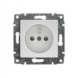 Vena gniazdo pojedyncze 2p+z z przesłonami białe 5104 34 - hurtownia elektryczna Amper.pl