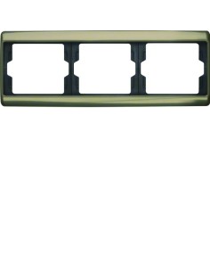 Arsys Ramka 3-krotna pozioma, jasny brąz, metal 13740001 Berker Hager 2