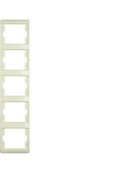 Arsys Ramka 5-krotna pionowa, kremowy  13530002 Berker Hager