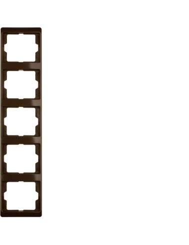 Arsys Ramka 5-krotna pionowa, brązowy  13530001 Berker Hager