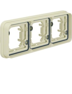 W.1 Ramka 3-krotna pozioma do montażu podtynkowego, IP55, biały 13303502 Berker Hager 2