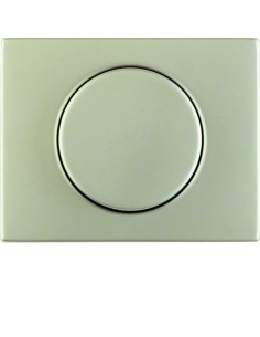 K.5 Płytka czołowa z pokrętłem regulacyjnym do ściemniacza obrotowego, stal szlachetna nierdzewna 11357004 Berker Hager 2