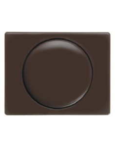 Arsys Płytka czołowa z pokrętłem regulacyjnym do ściemniacza obrotowego, brązowy 11350001 Berker Hager 2