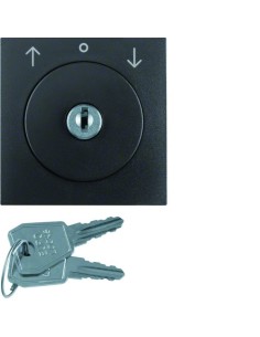 B.3/B.7 Płytka czołowa z zamkiem do łącznika żaluzjowego na klucz, antracyt 10811606 Berker Hager 2