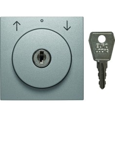 B.7 Płytka czołowa z zamkiem do łącznika żaluzjowego na klucz, alu 10811404 Berker Hager 2