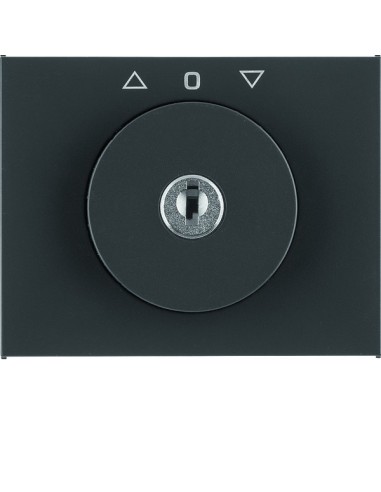 K.1 Płytka czołowa z kluczykiem do łącznika żaluzjowego obrotowego, antracyt mat, lakierowany 10797306 Berker Hager