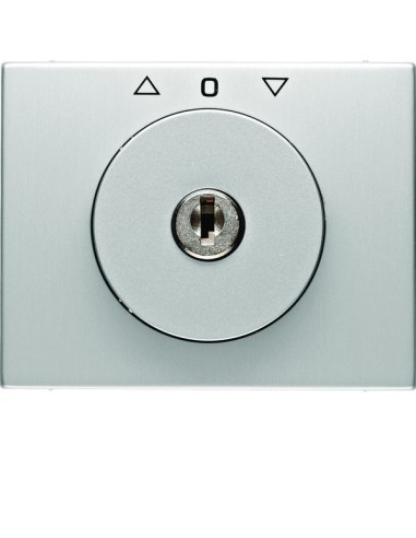 K.5 Płytka czołowa z kluczykiem do łącznika żaluzjowego obrotowego, aluminium 10797303 Berker Hager