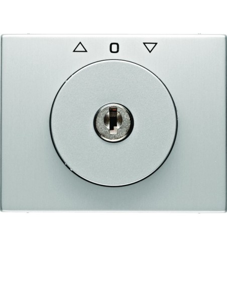 K.5 Płytka czołowa z kluczykiem do łącznika żaluzjowego obrotowego, aluminium 10797303 Berker Hager