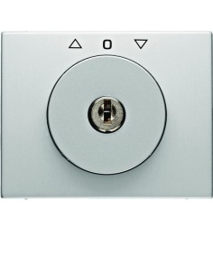 K.5 Płytka czołowa z kluczykiem do łącznika żaluzjowego obrotowego, aluminium 10797203 Berker Hager 2