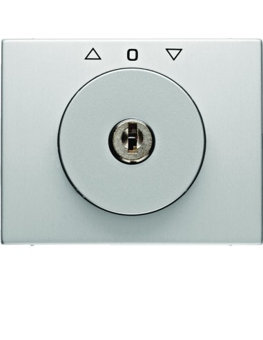 K.5 Płytka czołowa z kluczykiem do łącznika żaluzjowego obrotowego, aluminium 10797203 Berker Hager