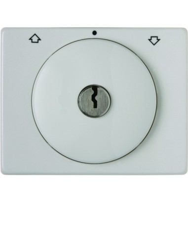 Arsys Płytka czołowa z zamkiem do łącznika żaluzjowego, biały 10790069 Berker Hager