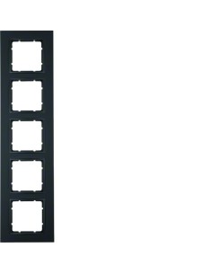 B.7 Ramka 5-krotna, antracyt, mat  10156626 Berker Hager 2