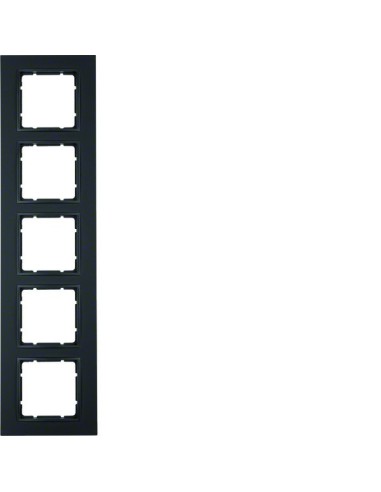 B.7 Ramka 5-krotna, antracyt, mat  10156626 Berker Hager