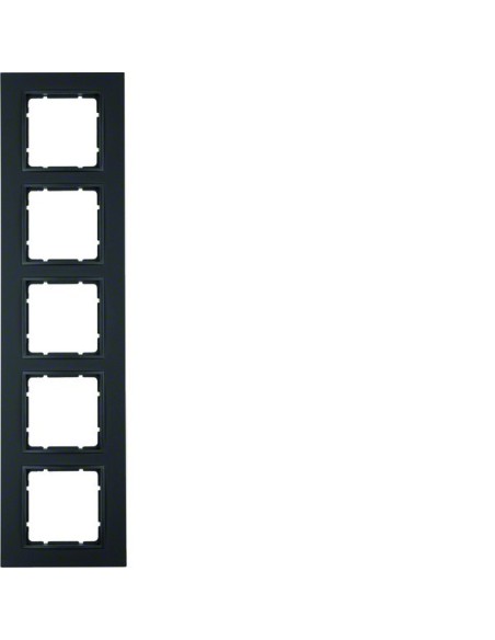 B.7 Ramka 5-krotna, antracyt, mat  10156626 Berker Hager