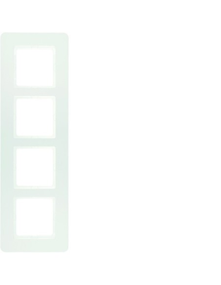 Q.7 Ramka 4-krotna, biały aksamit, lakierowany 10146189 Berker Hager