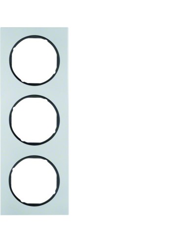 R.3 Ramka 3-krotna, alu/czarny  10132284 Berker Hager