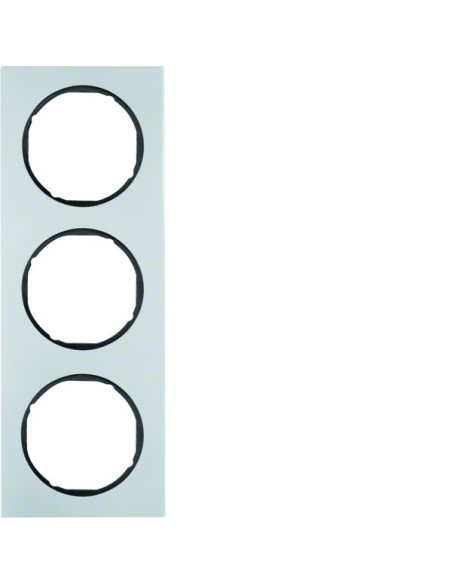 R.3 Ramka 3-krotna, alu/czarny  10132284 Berker Hager