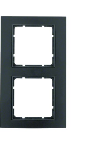 B.3 Ramka 2-krotna, alu, czarny/antracyt  10123005 Berker Hager