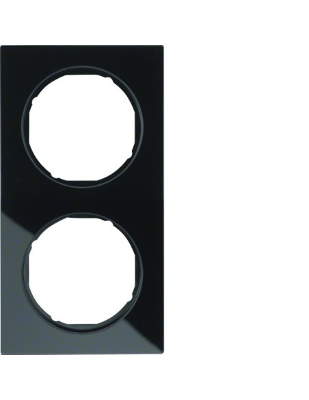 R.3 Ramka 2-krotna, szkło, czarny  10122216 Berker Hager