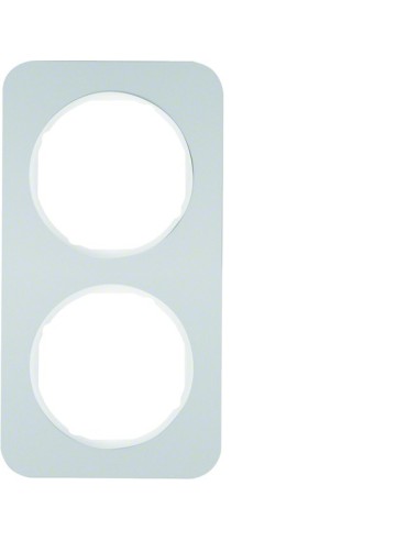 R.1 Ramka 2-krotna, alu/biały  10122174 Berker Hager