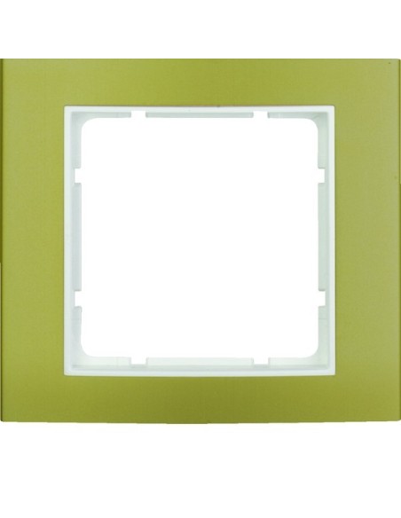 B.3 Ramka 1-krotna, złoty/biały  10113046 Berker Hager