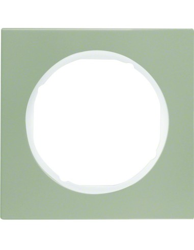 R.3 Ramka 1-krotna, stal szlachetna/biały 10112214 Berker Hager