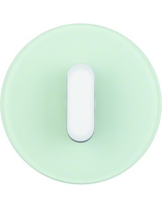 R.classic Płytka czołowa z pokrętłem do łącznika obrotowego, szkło, biały 10012083 Berker Hager 2