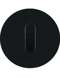 R.classic Płytka czołowa z pokrętłem do łącznika obrotowego, szkło, czarny 10012055 Berker Hager 2