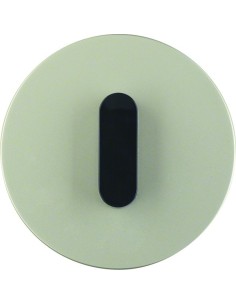 R.classic Płytka czołowa z pokrętłem do łącznika obrotowego, stal szlachetna/czarny 10012004 Berker Hager 2