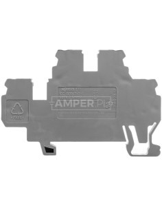 Złączka dwupiętrowa L / N 2,5mm szara 870-503