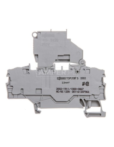 Złączka bezpiecznikowa 2-przewodowa 120V szara TOPJOBS 2002-1911/1000-867 /50szt./