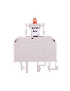 Złączka bezpiecznikowa 2,5mm2 z sygnalizacją LED 24V DC ZUB1-2.5D 13202992