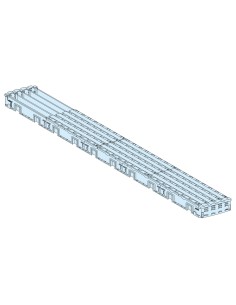 Powerclip Szyny izolowane 4P 125A 750mm