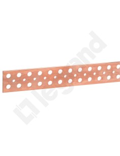 Szyna zbiorcza miedziana 50x5mm, długość 1,75m 037440