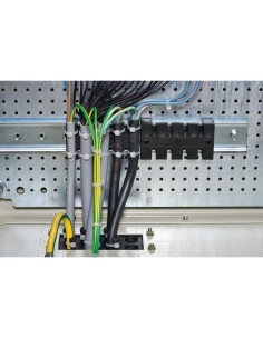 Zestaw 10 uchwytów kablowych, plastikowych, długość 140mm NSYSCCDINLG140