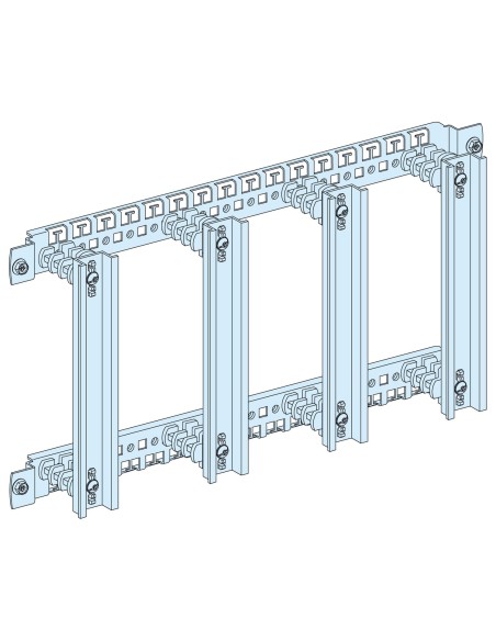 Prisma Plus, system G, płyta montażowa z czterema pionowymi szynami DIN 04223