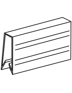 Osłona szyny 5mm dł. 1m LA9ZX01244