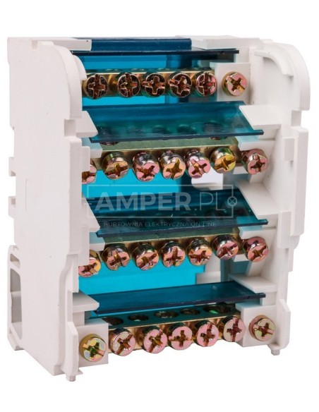Blok listew rozdzielczych 4-biegunowy 100A EBR 4-7/100 R33RA-02020200101