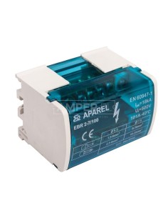 Blok listew rozdzielczych 2-biegunowy 100A EBR 2-7/100 R33RA-02020100101