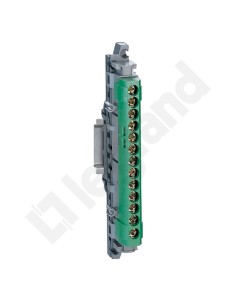 Listwa przyłączeniowa 13-otworów zielona IP2xZ13 004834