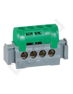 Listwa zaciskowa 4-otwory zielona IP2x Z-4 004830