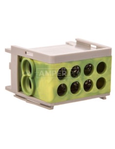 Blok rozdzielczy kompaktowy BRC 25-1/2 żółto-zielony R33RA-02030000601 2