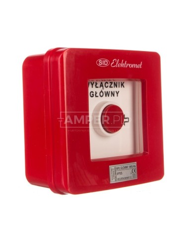 Wyłącznik alarmowy 4R 12A /WYŁĄCZNIK GŁÓWNY/ IP55 WG-6s 921430