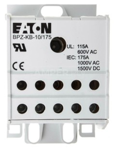 Blok listew rozdzielczych 1-biegunowy 175A BPZ-KB-10/175 102715