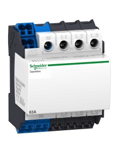 Blok zacisków 4P 63A 24 otwory, zasilanie od góry 04040