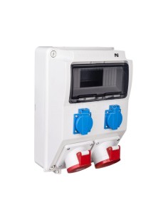 Rozdzielnica budowlana 9 modułów 5P/32A 5P/16A 2x2P+Z RS-9 6223-00