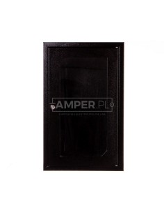 Szafa RACK 10'' 9U 310x300mm IP30 RAL9005 (drzwi przeszklone) SZW-10-9U-30-DS-C